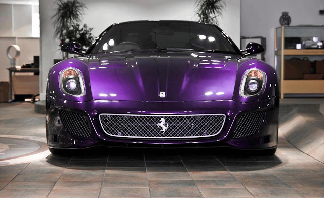 purple ferrari 599 GTO