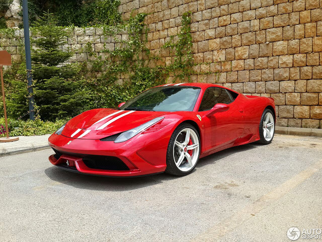 Unique Ferrari 458 Speciale Gets White Wheels and Exhaust Tips