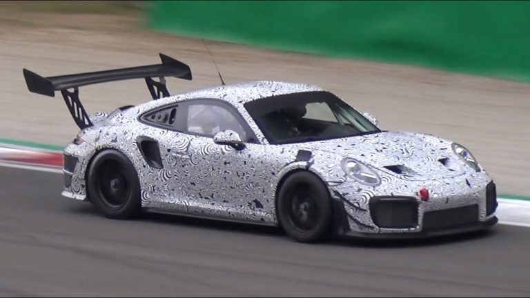 Track Only Porsche 911 GT2 RS Sports Gigantic Rear Wing While Testing