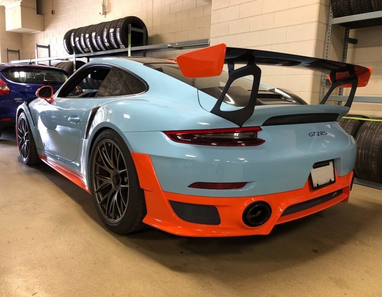 This Gulf Porsche 911 GT2 RS Is Factory Painted, Not Wrapped