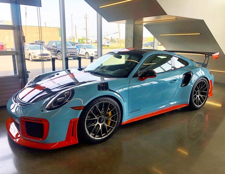 This Gulf Porsche 911 GT2 RS Is Factory Painted, Not Wrapped