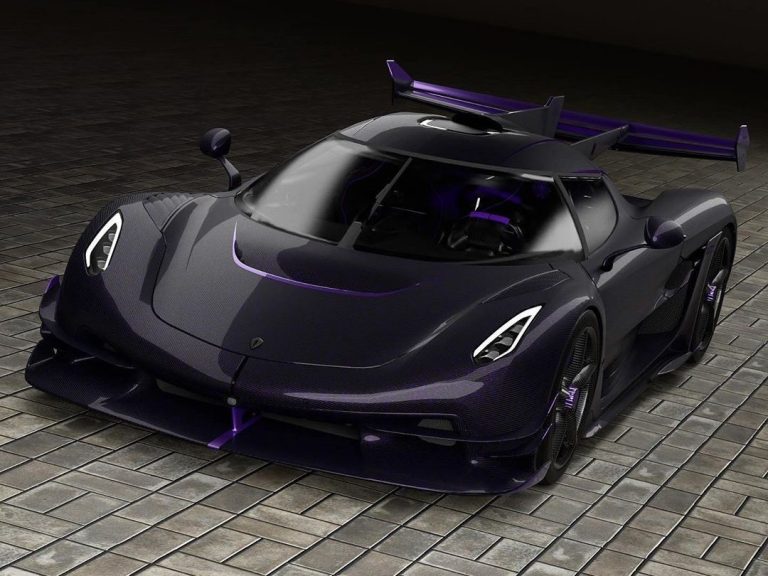 Koenigsegg Jesko Hydra Features One-Off Purple Flake Carbon Body