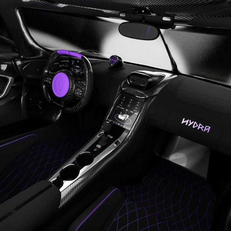 Koenigsegg Jesko Hydra Features One-Off Purple Flake Carbon Body