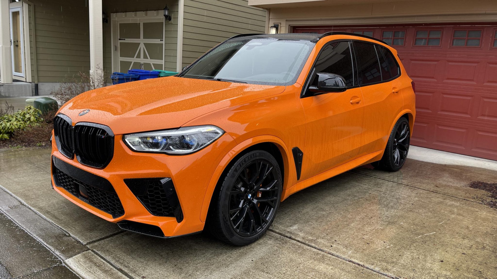 Fire orange bmw