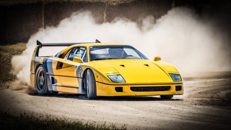 ferrari f40 yellow