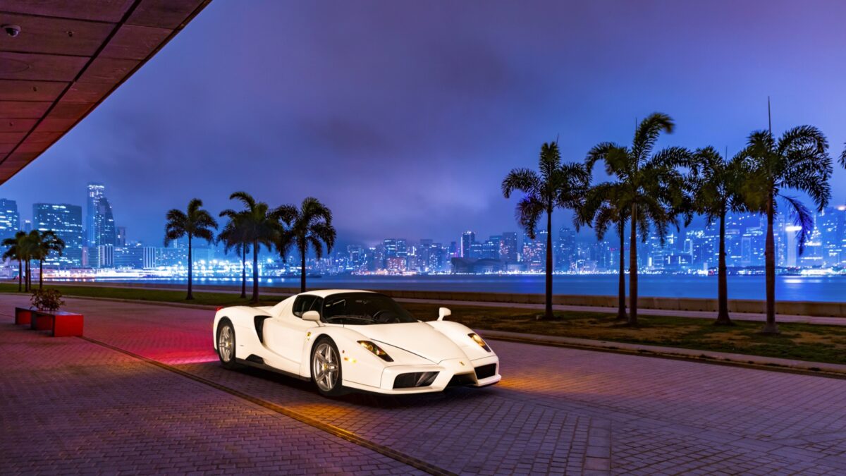 The Only White Ferrari Enzo In The World Headed for Auction