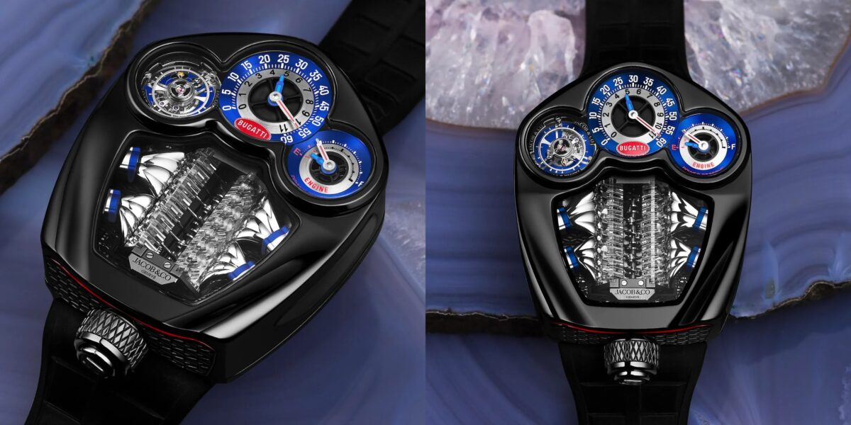 Jacob & Co. Bugatti Tourbillon Watch Has V16 Engine And Costs Over R6 ...